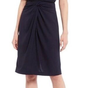 Alex Marie Navy Blue Ellie Ruched Front Skirt -Size 16